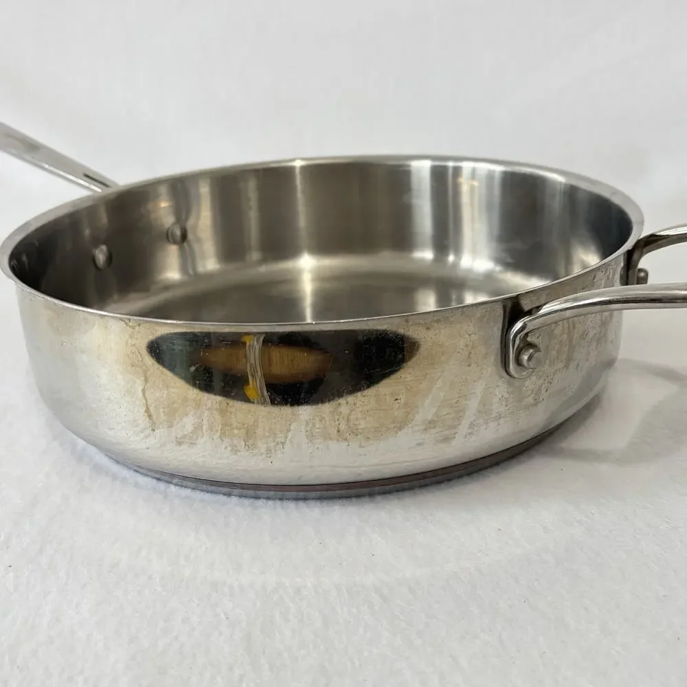Emeril 3 Qt Sauté Fry Pan Copper Bottom Cooking Sauté Heavy Duty Professional ￼￼